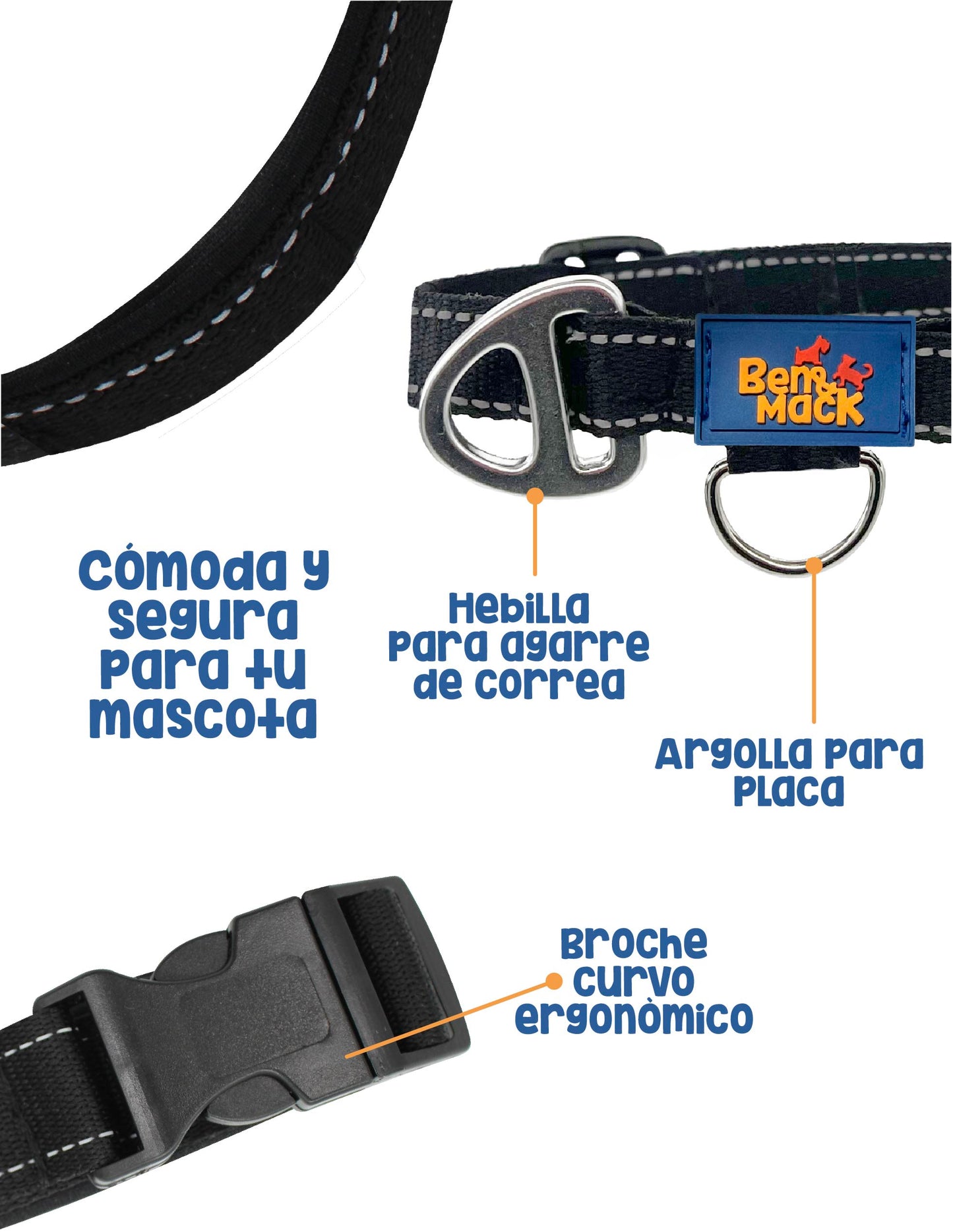 Collar sin neopreno y sin velcro