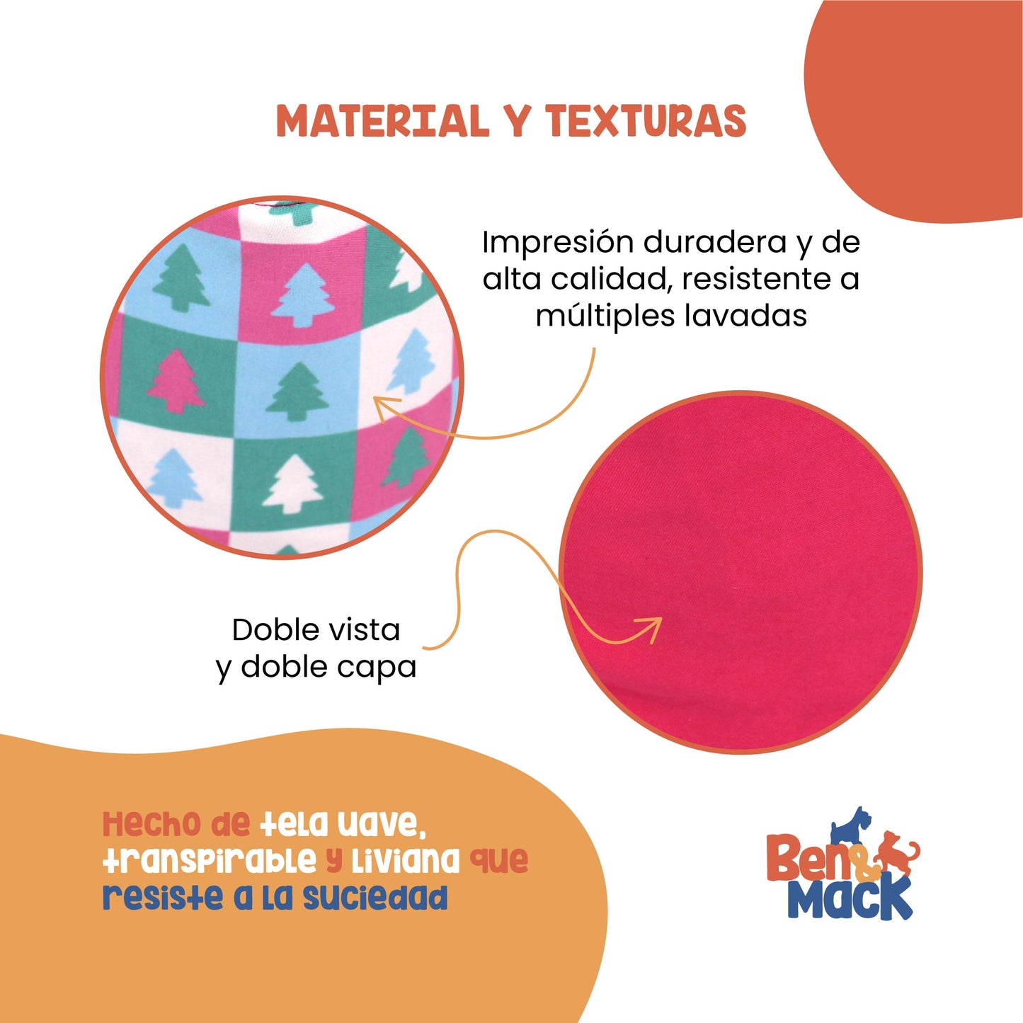 Set de Bandanas Doble Vista Navidad